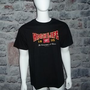 Miller 1855 High Life Mens'  T Shirt-L,NWOT